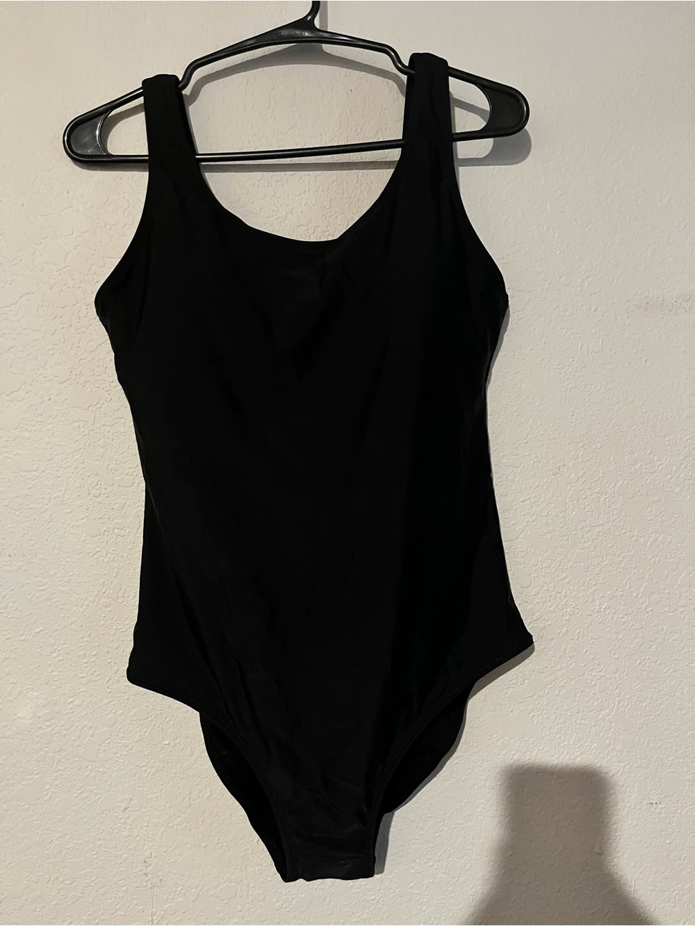 Women's Black Classic One-Piece Swimsuit - Sleek Tank Style